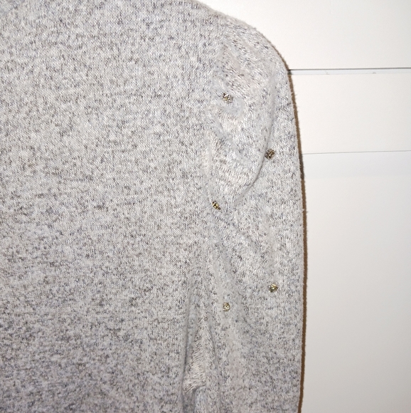 New Rhinestone Puff Sleeve Sweater - Picture 5 of 8